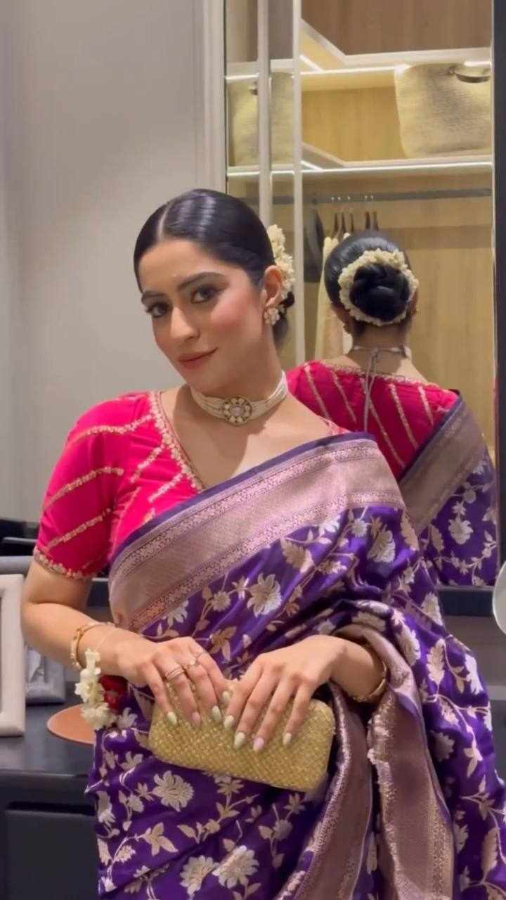 Sympy Soft Lichi Silk Saree