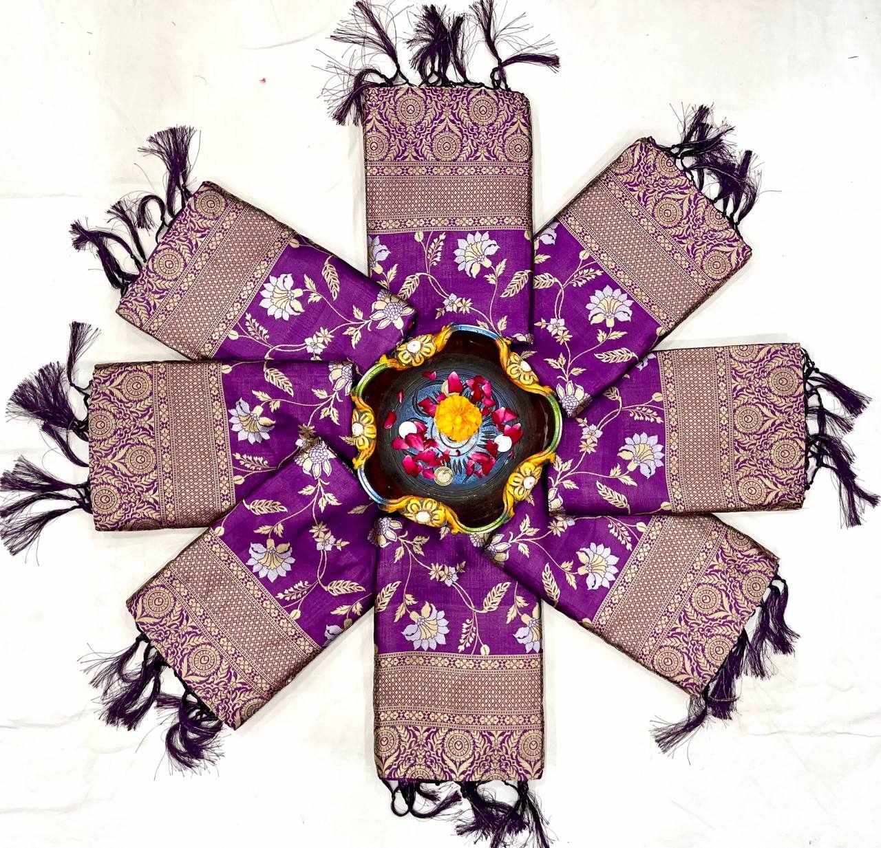 Sympy Soft Lichi Silk Saree