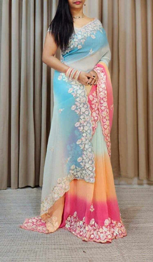 Sympy Soft Georgette Party Wear Saree
