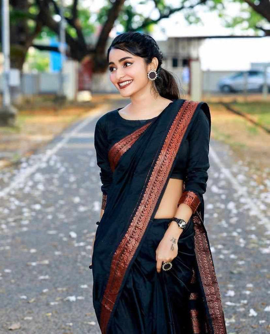 Sympy Soft Lichi Silk Saree