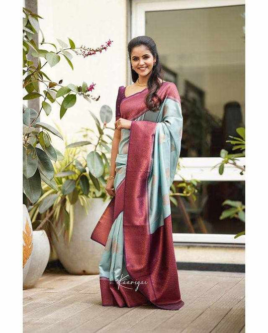 Sympy Soft Lichi Silk Saree