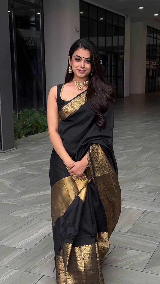 Sympy  Soft Lichi Silk Saree