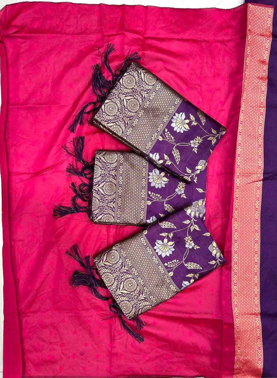 Sympy Soft Lichi Silk Saree