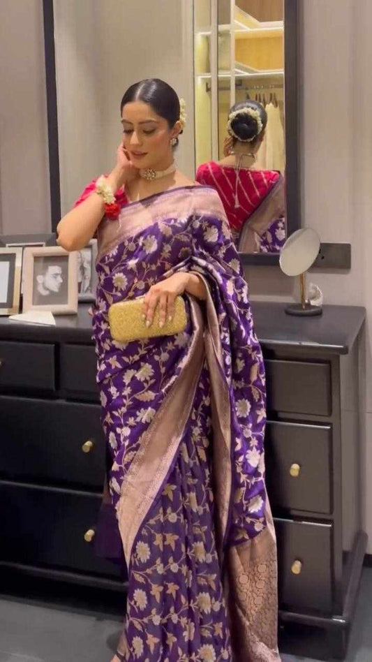 Sympy Soft Lichi Silk Saree